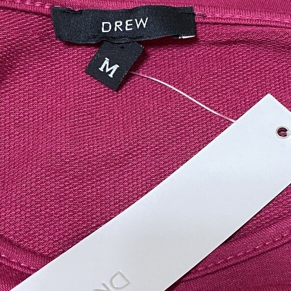 Drew Magenta Tiered Ruffle Bell Sleeve Stretch Blouse Top Medium NWT - Picture 4 of 7